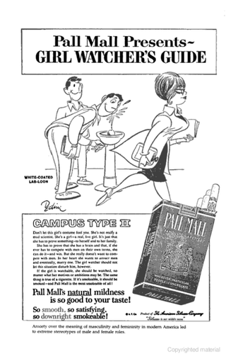 Illustration for article titled Creepy: 1960s Pall Mall “Girl Watcher’s” Ads